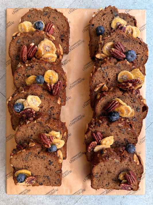 Caramelised Banana Nut Loaf Platter