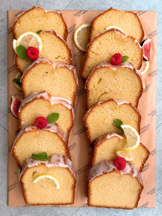Lemon Drizzle Cake Platter